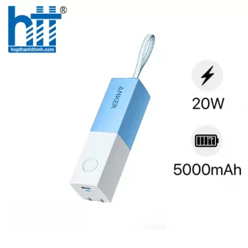 Pin Dự Phòng Anker 511 PowerCore Fusion 5000 - A1633 (Series 5) Blue