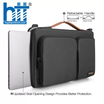 TÚI ĐEO CHỐNG SỐC TOMTOC (USA) VERSATILE 360* SHOULDER BAGS MACBOOK 15″16″ A42-E02