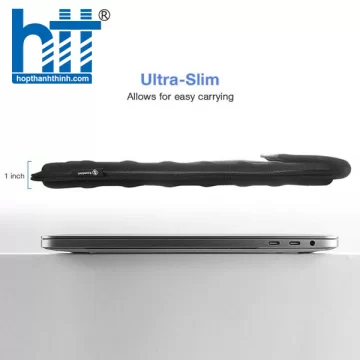TÚI CHỐNG SỐC TOMTOC (USA) EVA HARD SHELL MACBOOK PRO 13″ BLACK – A24-C02D01