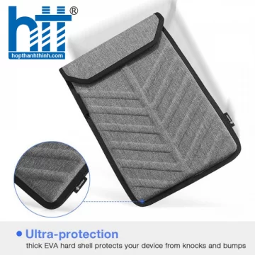 TÚI CHỐNG SỐC TOMTOC (USA) EVA HARD SHELL MACBOOK PRO 13″ GRAY – A24-C02G01