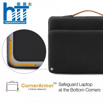 TÚI XÁCH CHỐNG SỐC TOMTOC (USA) BRIEFCASE MACBOOK AIR/PRO 13” BLACK A14-B02H