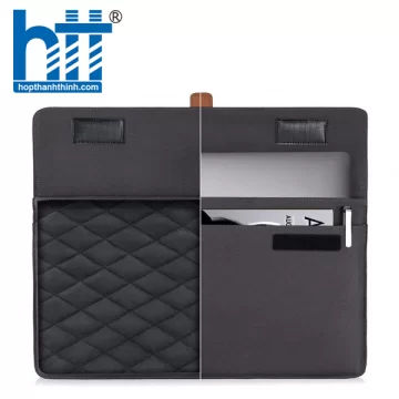 TÚI CHỐNG SỐC TOMTOC (USA) ENVELOPE + POUCH MACBOOK AIR/RETINA13” NEW DARK GRAY
