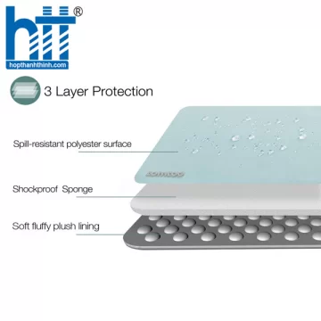 TÚI CHỐNG SỐC TOMTOC (USA) 360° PROTECTIVE MACBOOK 14″, AIR/RETINA 13″ LIGHT BLUE A13-C01B