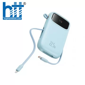 Sạc dự phòng Baseus Qpow2 Dual-Cable 10000mAh 22.5W Galaxy Blue LVA025-1B-22 (P10055003313-00)