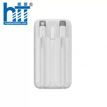Sạc dự phòng Baseus Comet Series Dual-Cable 10000mAh 22.5W White LVA023-1W-22 (PPMD020002)