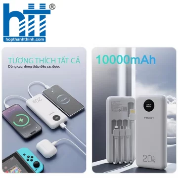 Sạc dự phòng PISEN QUICK PowerFo Library 10000mAh (Led) 20W TS-D329