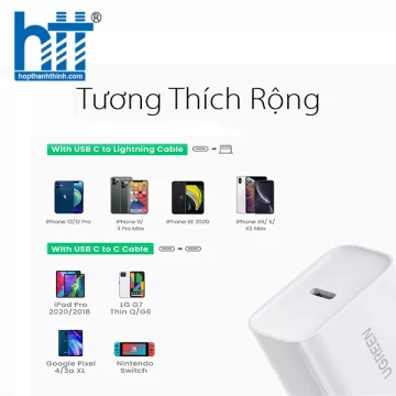 Sạc nhanh USB Type-C 18W Ugreen 60449