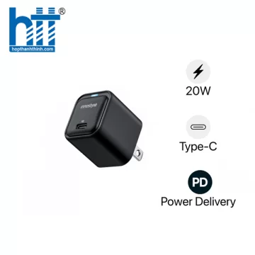 Cốc sạc nhanh siêu nhỏ 20W INNOSTYLE Ultra Minicube II IMC20G2BLK màu đen