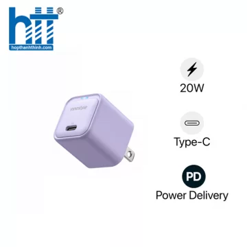 Cốc sạc nhanh siêu nhỏ 20W INNOSTYLE Ultra Minicube II IMC20G2LV Màu tím