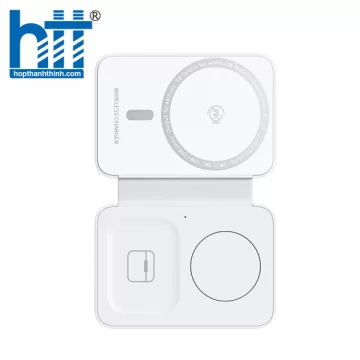 Đế Sạc Không Dây Đa Năng WEKOME WP-U172 3-in-1 Portable Folding Wireless Charger WHITE