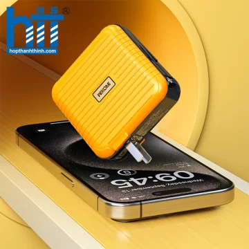 Cốc Sạc Nhanh Kiêm Sạc Dự Phòng Wekome WP-20 All-in-one 22.5W Power Bank Charger YELLOW