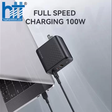 Cốc Sạc Nhanh Voltme Revo 100 Triple-Port PD 100W Wall Charger with GaN Tech ( 2 Type-C + USB) V2073