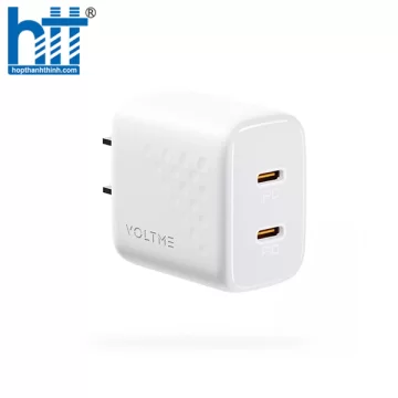 Cốc Sạc Nhanh Voltme Revo 35 Duo Lite Dual-port PD 35W Wall Charger with GaN Tech (2 Type-C) V2059