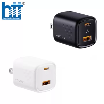 Cốc Sạc Nhanh Voltme Revo 30 Duo GaN Tech Charger (USB + TypeC) V2068 White