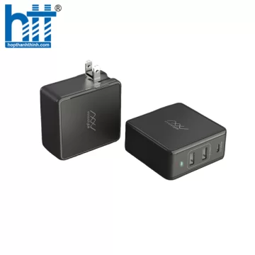 SẠC ĐA CỔNG MACBOOK INNOSTYLE GOMAX PLUS 73W (USB-C PD 61W + 2*USB A SMART AI)-IC73-3PD Black