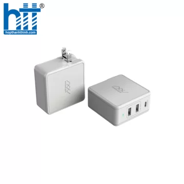 SẠC ĐA CỔNG MACBOOK INNOSTYLE GOMAX PLUS 73W (USB-C PD 61W + 2*USB A SMART AI)-IC73-3PD White