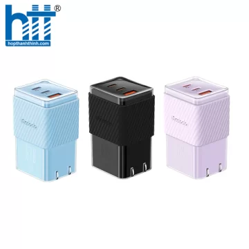 Cốc Sạc Nhanh Mcdodo 67W Dichromatic GaN 5 Mini Fast Charger (Chân cắm dẹp US, 2 TypeC + USB) CH-1483