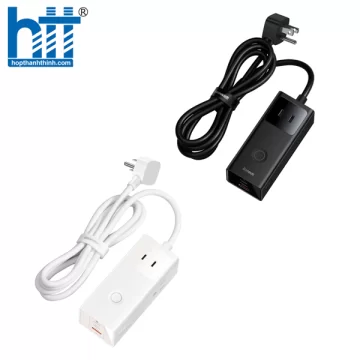 Cốc sạc nhanh 40W Baseus PowerCombo Digital PowerStrip 6IN1 ( 3 AC + 2 Type C +USB ) PSLA010101