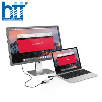 Bộ chuyển đổi USB-C sang HDMI (4K30Hz) Lention CU207A