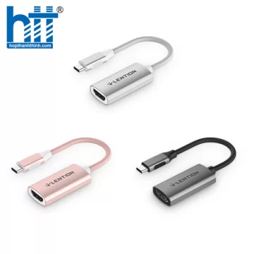 Bộ chuyển đổi Type C sang HDMI (4K 60Hz) Lention CU607H - Pink