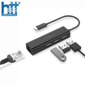 Bộ chuyển đổi USB-C 4 trong 1 Lention UC-USB2.0