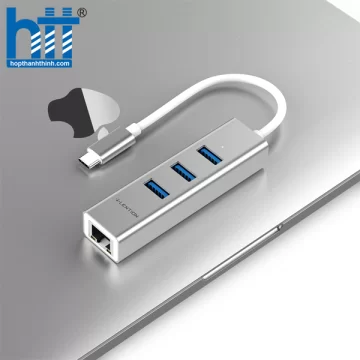 Bộ chuyển đổi USB-C 4 trong 1 Lention C23s Sliver