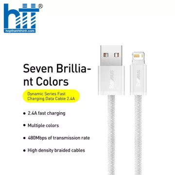 Cáp sạc Baseus Dynamic 2 Series Fast Charging Data Cable USB to iP Purple 2M