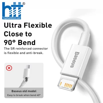 Cáp sạc lightning Baseus Superior Series Fast Charging Data Cable cho iPhone/ iPad White 2M