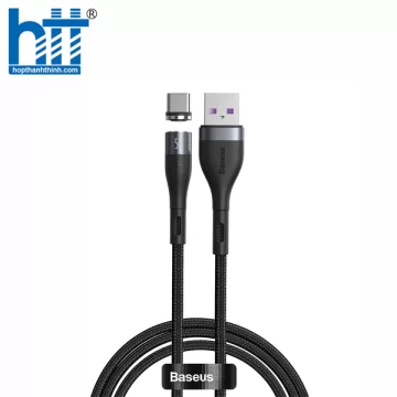 Cáp sạc nam châm 100W cho Laptop Baseus Zinc Magnetic Series Type C to DC Square Port Black