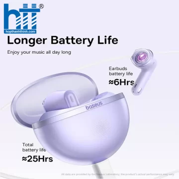 Tai Nghe Bluetooth OS-Baseus Bowie E5 True Wireless Earphones White