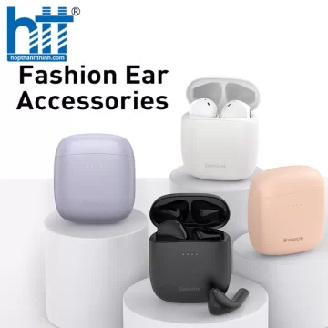 Tai Nghe Bluetooth Baseus Encok W04 (3015E) True Wireless Earphones Purple