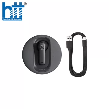 Tai Nghe Bluetooth Trên Xe Ô Tô Baseus C-Mic CM10 Smart Unilateral Wireless Earphone for Car White