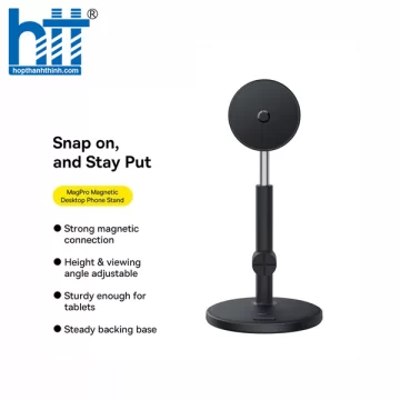 Đế Giữ Điện Thoại Nam Châm Baseus MagPro Desktop Phone Stand Black