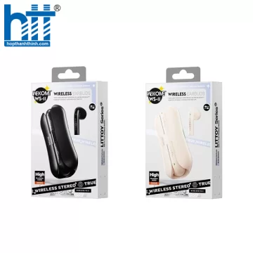 Tai Nghe Bluetooth Wekome WS-11 Littoy Wireless Earbuds Black