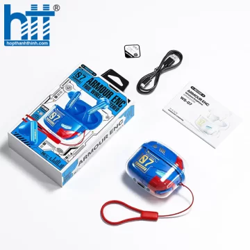 Tai Nghe Bluetooth Wekome WS-07 Armour END Wireles Earphone Blue