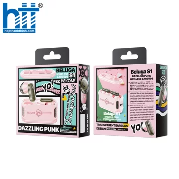 Tai Nghe Bluetooth Wekome Outstanding Appearance Beluga S1 Wireless Earphone Pink