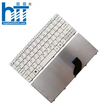 Bàn Phím Laptop Acer Aspire One Màu Trắng 521 522 532 533 D255 D257 D260 D270 D532 N57 NAV50 NAV51 NAV70 PAV70 ZE6 ZE7