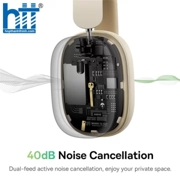 Tai Nghe Chụp Tai Không Dây, Chống Ồn Chủ Động Baseus Bowie H1 ANC