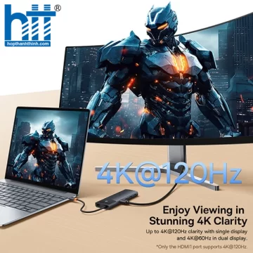 Hub Mở Rộng Kết Nối OS-Baseus Metal Gleam Series II 10-in-1 Grey