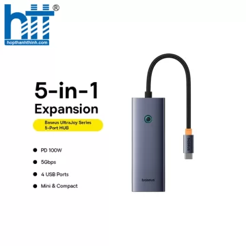 Hub Mở Rộng Kết Nối Baseus UltraJoy Series HUB Docking Station OS 5-IN 1