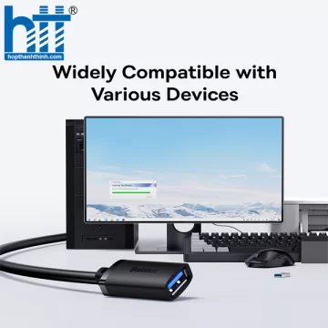 Cáp Nối Dài USB Tiện Lợi Baseus AirJoy Series USB3.0 Extension Cable 0.5M