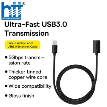 Cáp Nối Dài USB Tiện Lợi Baseus AirJoy Series USB3.0 Extension Cable 1.5M