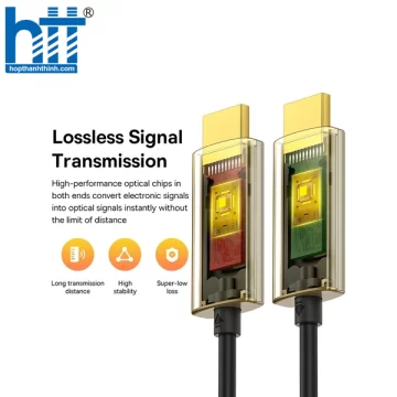 Cáp HDMI Siêu Nét 4K Baseus High Definition Series Optic Fiber HDMI to HDMI 4K Adapter Cable 15M