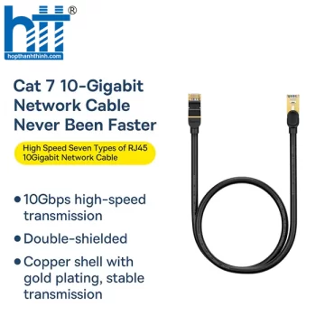 Cáp Mạng 2 Đầu LAN Baseus High Speed 7 types of RJ45 10Gigabit network cable 2M