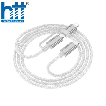CÁP DỮ LIỆU SẠC 2 TRONG 1 U134 PRIMERO TYPE-C ĐẾN TYPE-C/IP(L=1.2M)