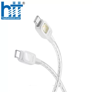 CÁP DỮ LIỆU SẠC TẮT NGUỒN THÔNG MINH SILICON U124 60W TYPE-C TO TYPE-C