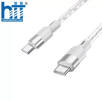 Cáp dữ liệu sạc silicon X99 Crystal Junction 60W Type-C đến Type-C