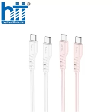 Cáp dữ liệu sạc silicon 60W màu pha lê X97 Type-C đến Type-C