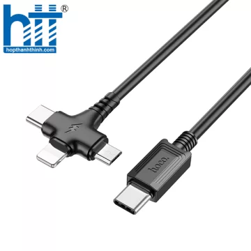 Cáp sạc 3 trong 1 X77 Jewel Type-C to iP/Micro/Type-C