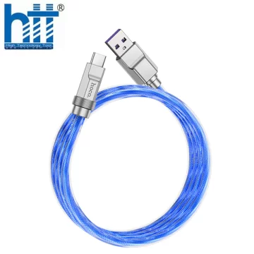 Cáp sạc U113 silicone TYPE C 100W (Xanh)